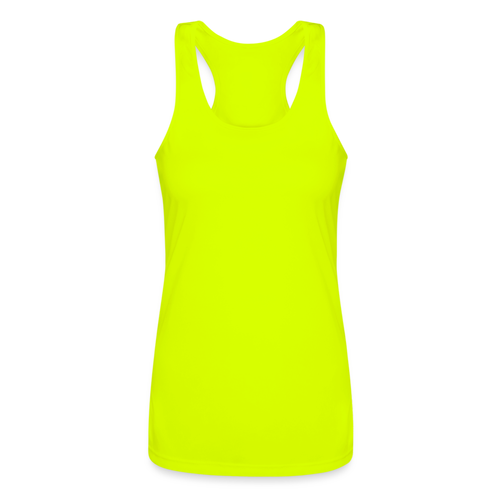 Women’s Performance Racerback Tank Top - neon yellow