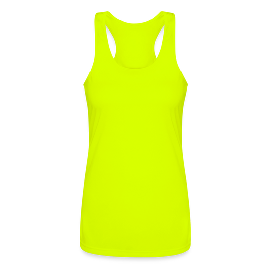 Women’s Performance Racerback Tank Top - neon yellow