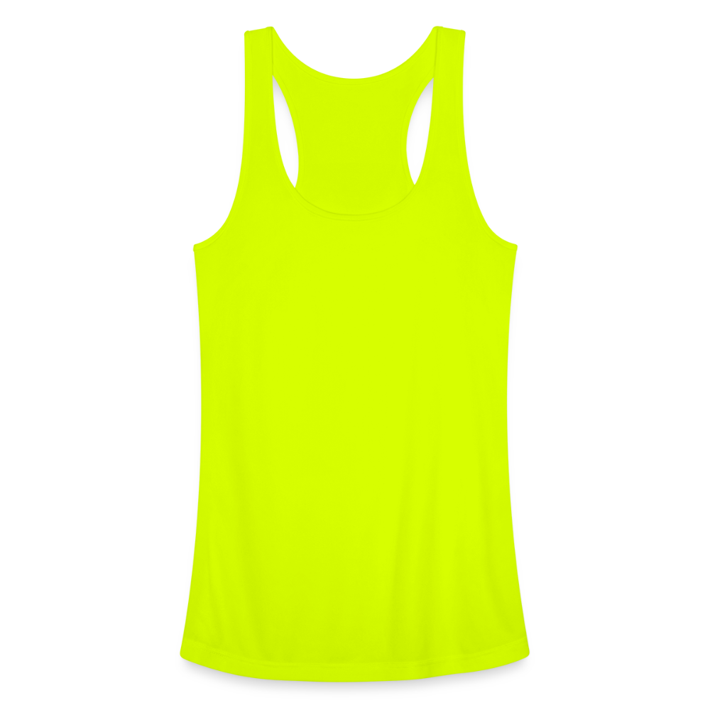 Women’s Performance Racerback Tank Top - neon yellow