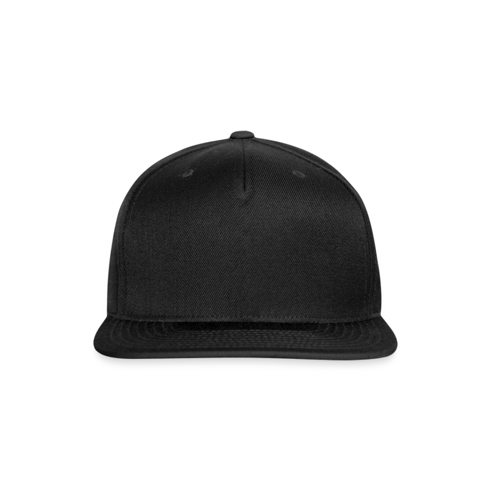 Snapback Baseball Cap - black