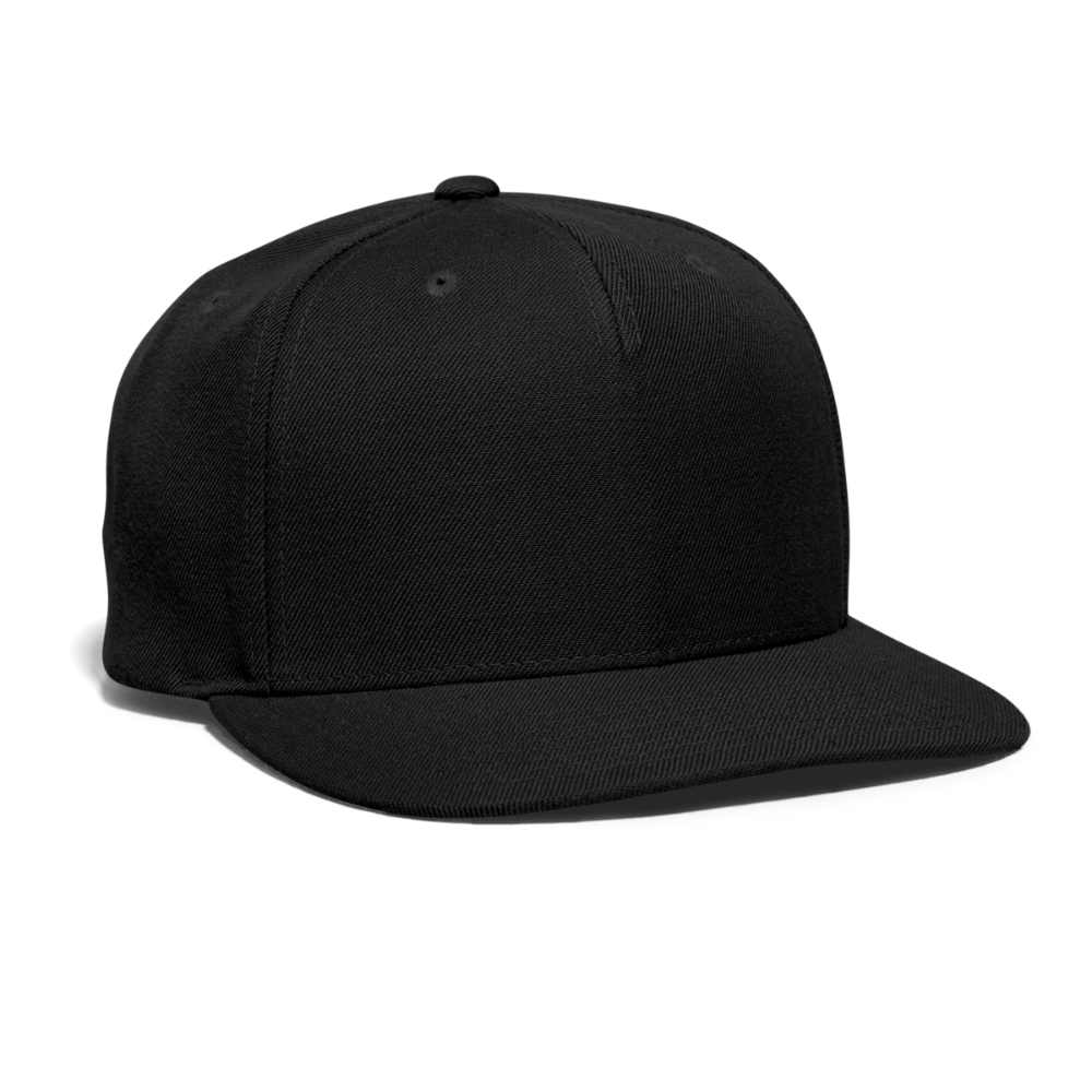 Snapback Baseball Cap - black