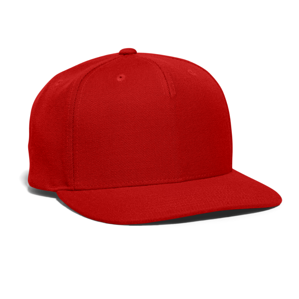 Snapback Baseball Cap - red