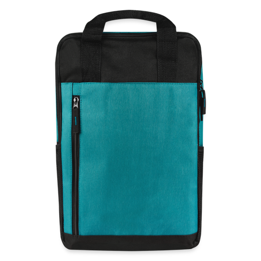 Laptop Backpack - heather teal/black