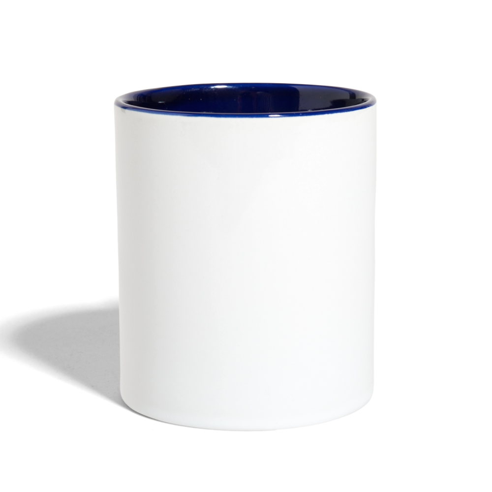 Contrast Coffee Mug - white/cobalt blue