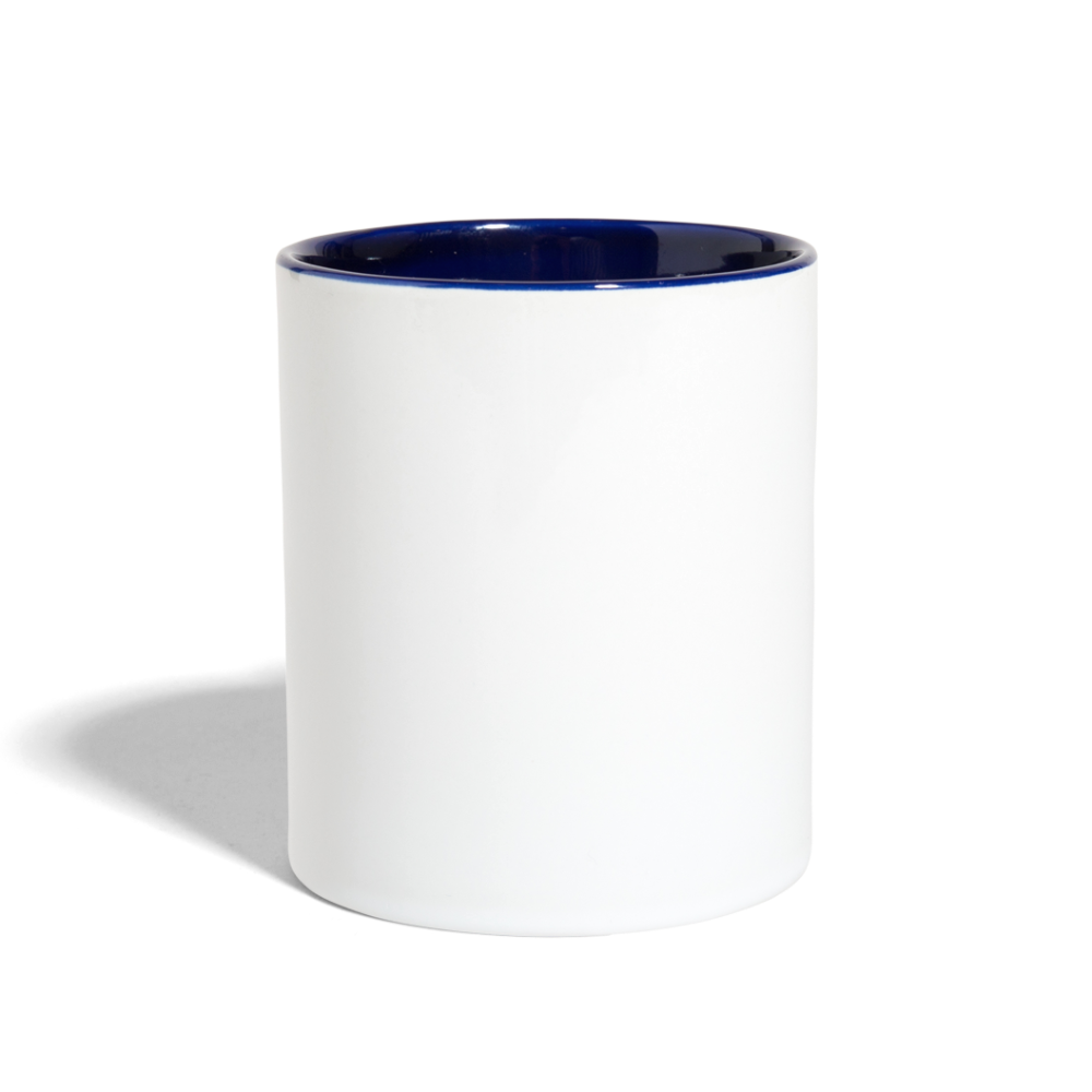 Contrast Coffee Mug - white/cobalt blue