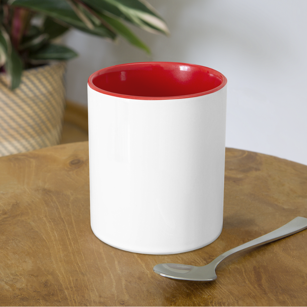 Contrast Coffee Mug - white/red