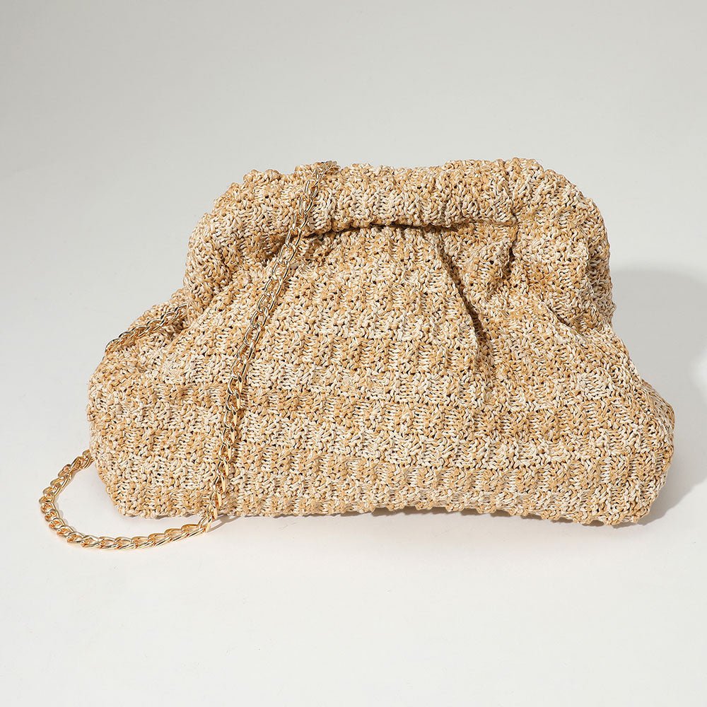 Capri Coast Raffia Clutch & Crossbody
