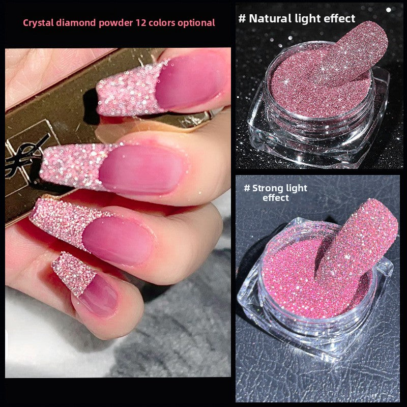 1059 Crystal crushed diamond powder glittering glittering powder DIY Epoxy laser high flash crushed diamond powder for press on nails