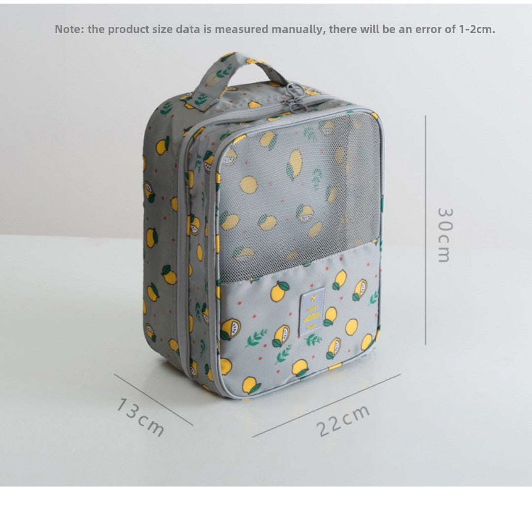 Large capacity can hold three pairs of shoes convenient Oxford cloth storage bag, waterproof shoe bag, suitcase trolley shoe bag
