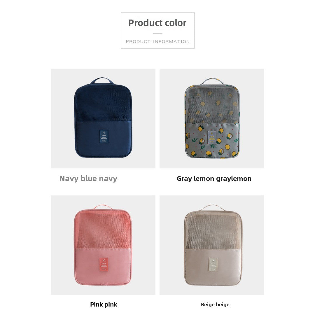 Large capacity can hold three pairs of shoes convenient Oxford cloth storage bag, waterproof shoe bag, suitcase trolley shoe bag