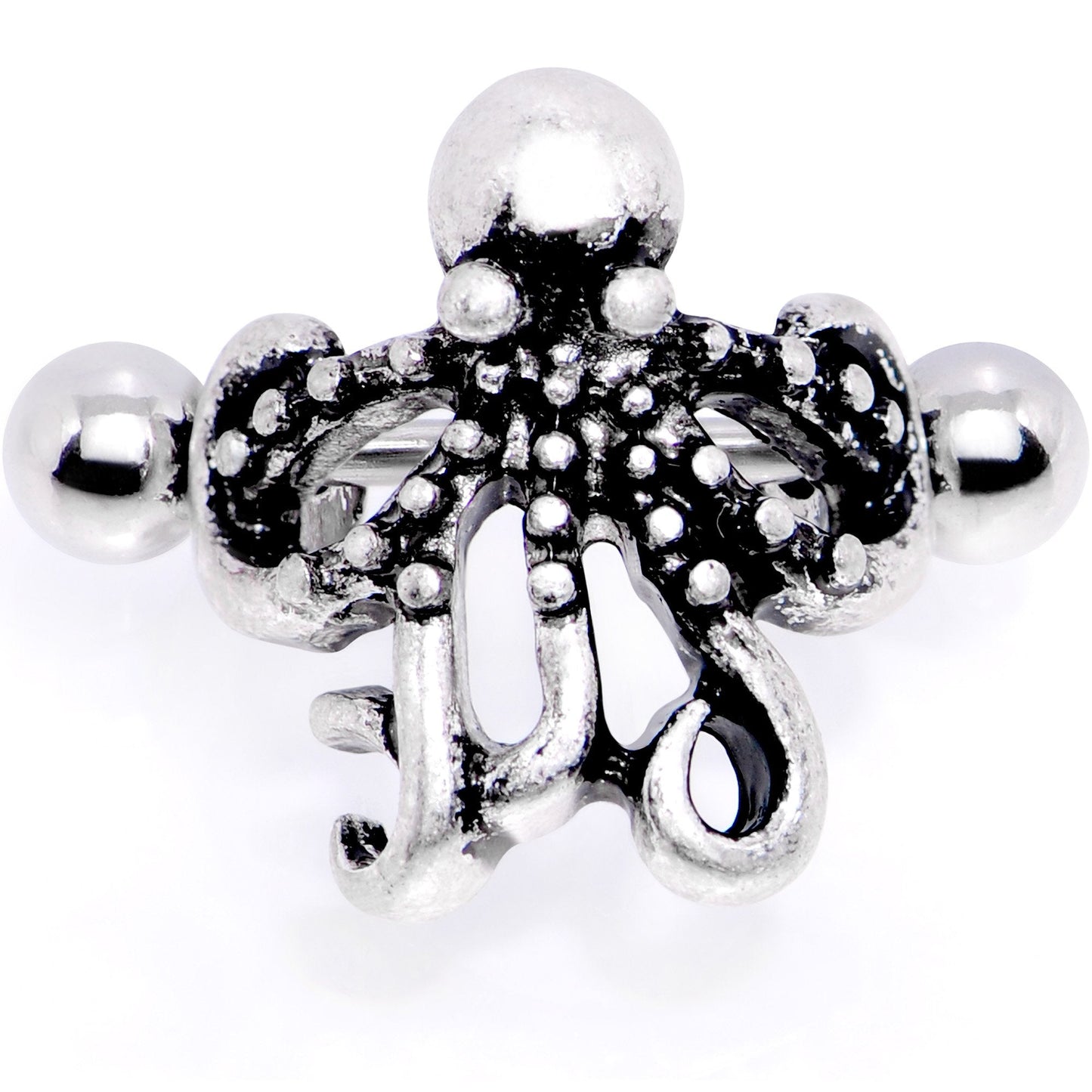 16G 1/2 Outstretched Octopus Cuff Cartilage Earring