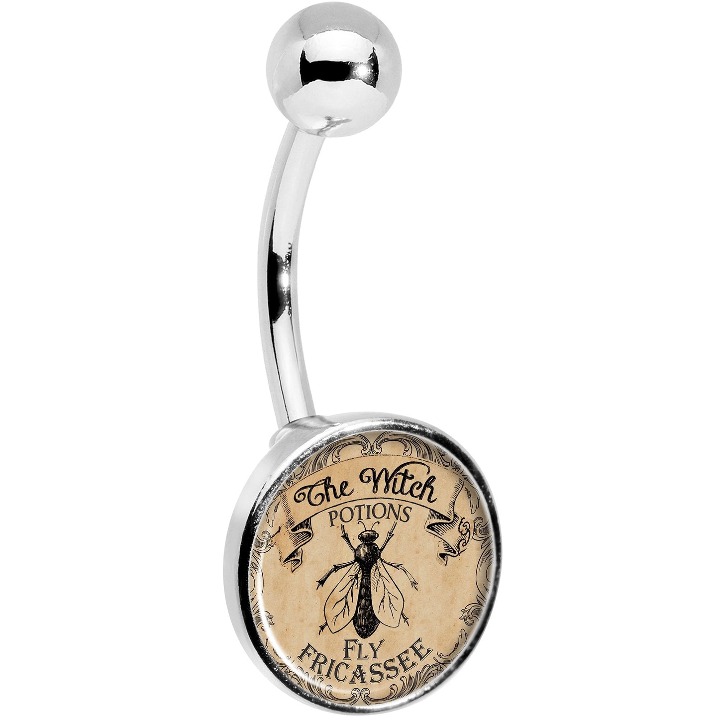 Witches Brew Fly Fricassee Halloween Belly Ring