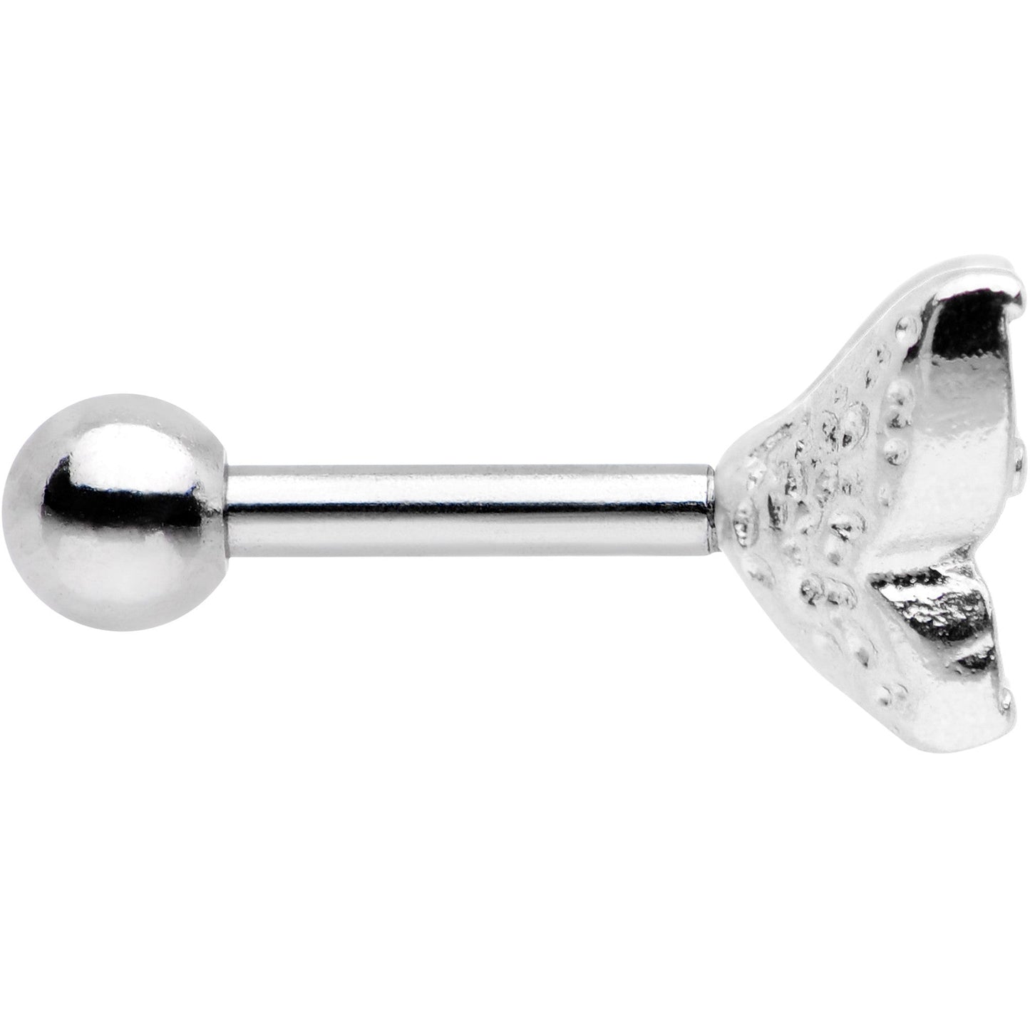 16G Pink Gem Silver Tone Butterfly Tragus Cartilage Earring